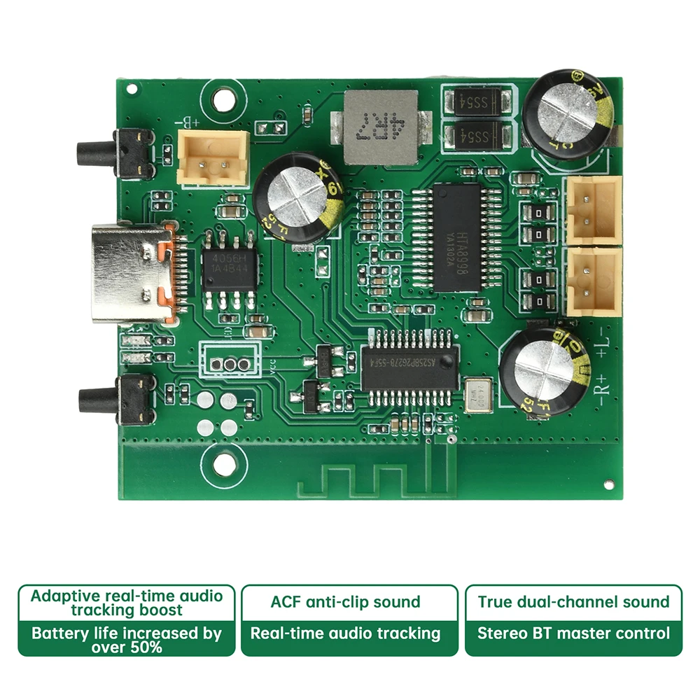 10W+10W 2.0 Channel Digital Stereo Sound Power Amplifier Board TWS 2*10W Bluetooth Module DC5V 3.7V Amplifiers AMP
